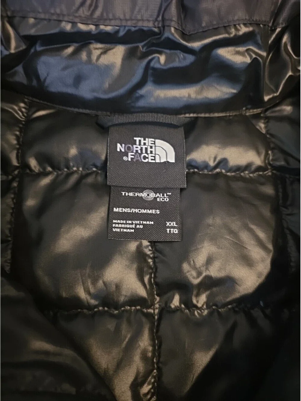 The North Face ThermoBall Eco Puffer Vest Insulated Black Men's Size Large - NWT